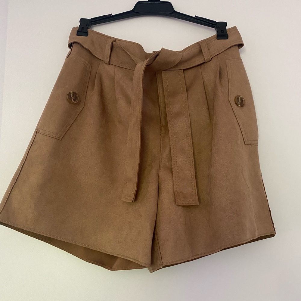 Banana Republic Factory Faux Suede Paperbag Short